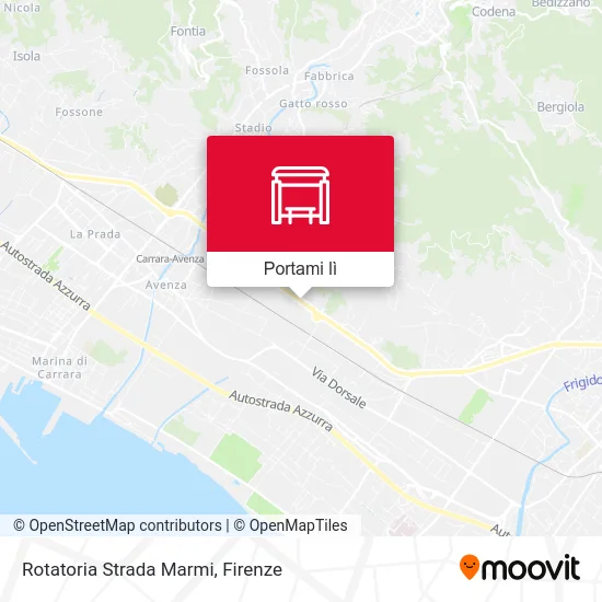 Mappa Rotatoria Strada Marmi