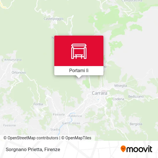 Mappa Sorgnano Prietta