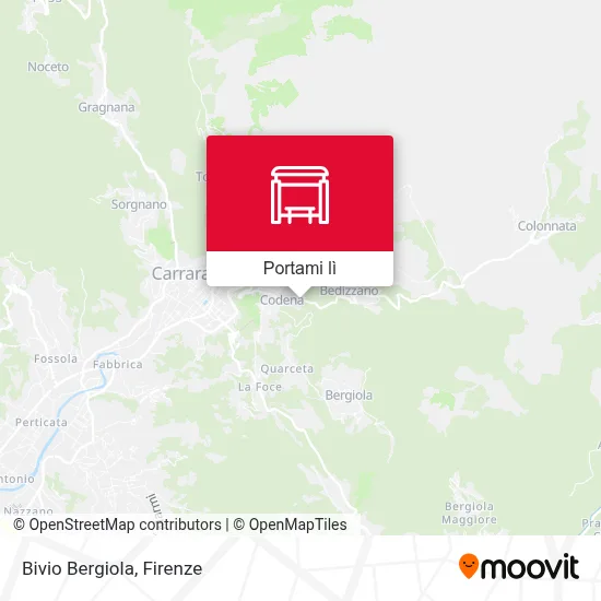 Mappa Bivio Bergiola