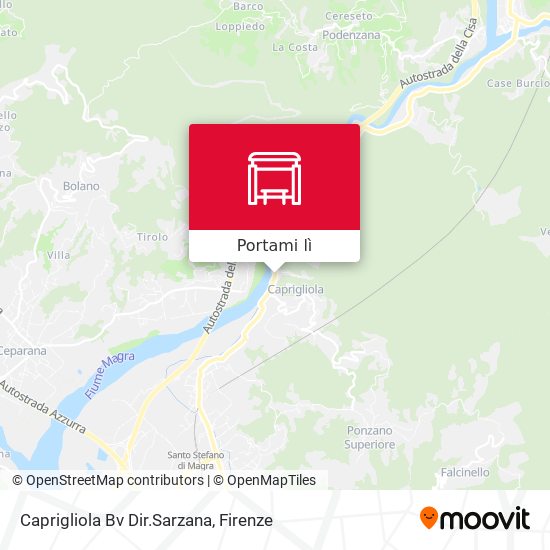 Mappa Caprigliola Bv Dir.Sarzana