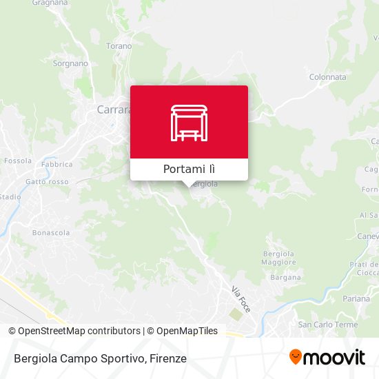 Mappa Bergiola Campo Sportivo
