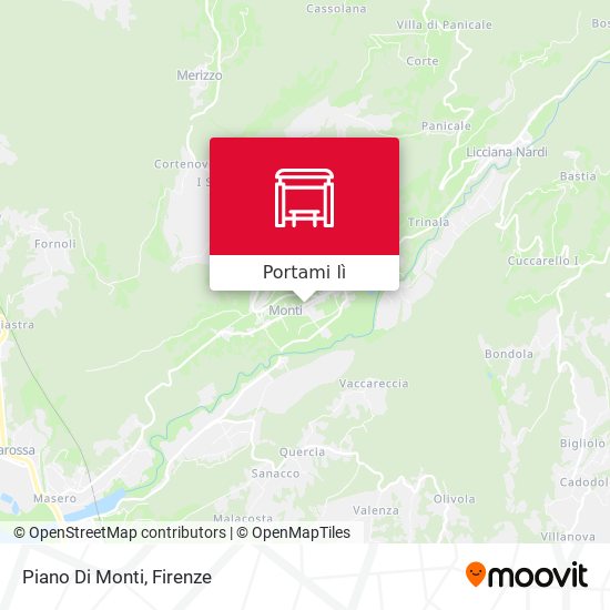 Mappa Piano Di Monti