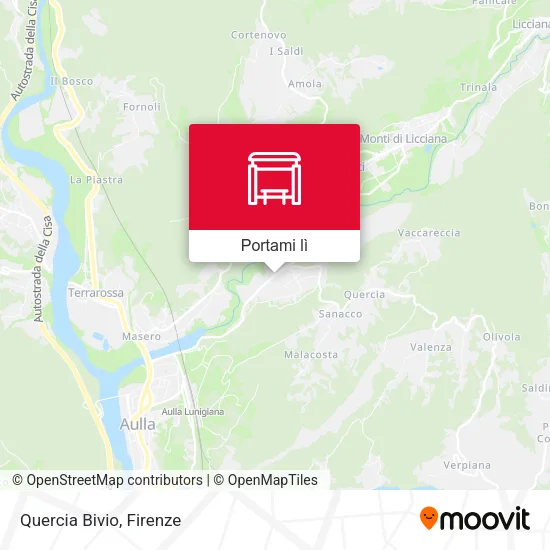 Mappa Quercia Bivio