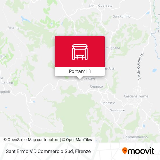 Mappa Sant'Ermo V.D.Commercio Sud