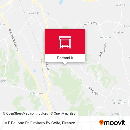 Mappa V.P.Pallone Fr Cimitero Bv Colle