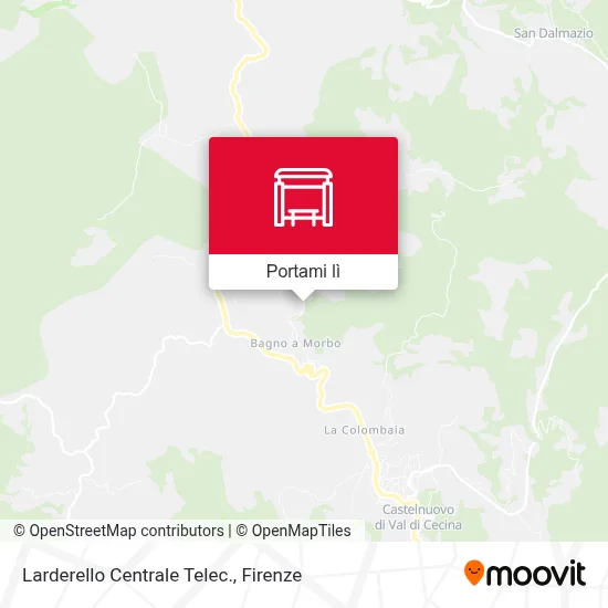 Mappa Larderello Centrale Telec.