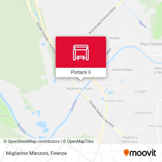 Mappa Migliarino Manzoni