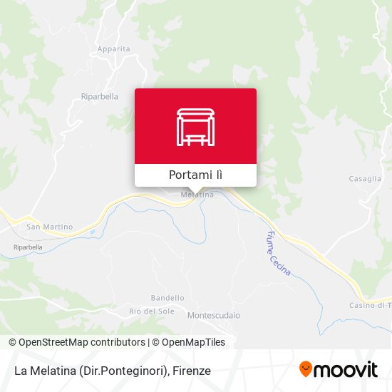 Mappa La Melatina (Dir.Ponteginori)