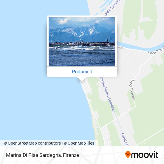 Mappa Marina Di Pisa