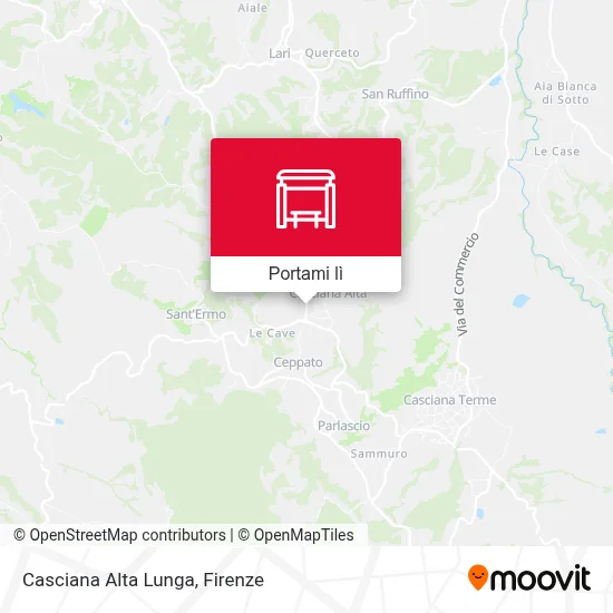 Mappa Casciana Alta Lunga