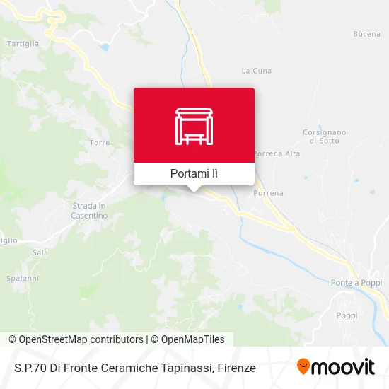 Mappa S.P.70 Di Fronte Ceramiche Tapinassi