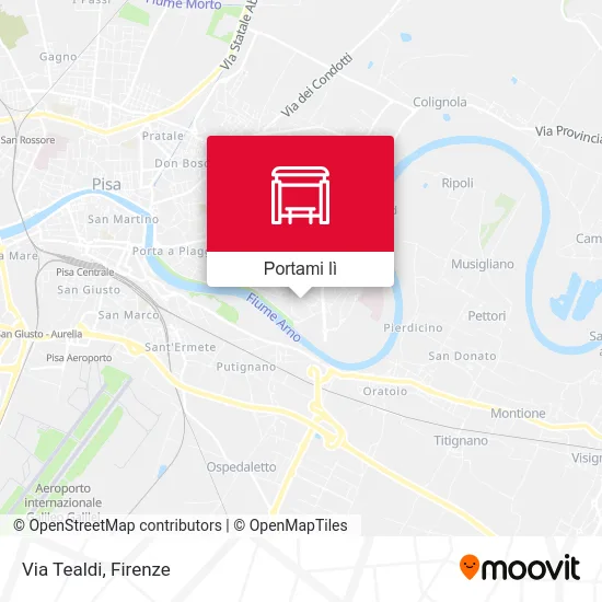 Mappa Via Tealdi