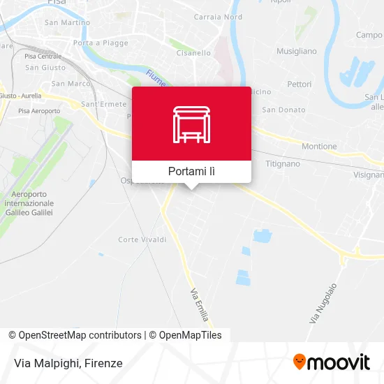 Mappa Via Malpighi
