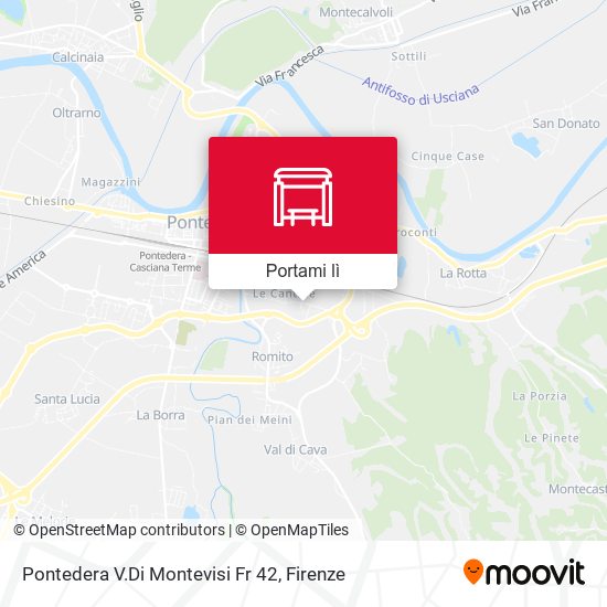 Mappa Pontedera V.Di Montevisi Fr 42