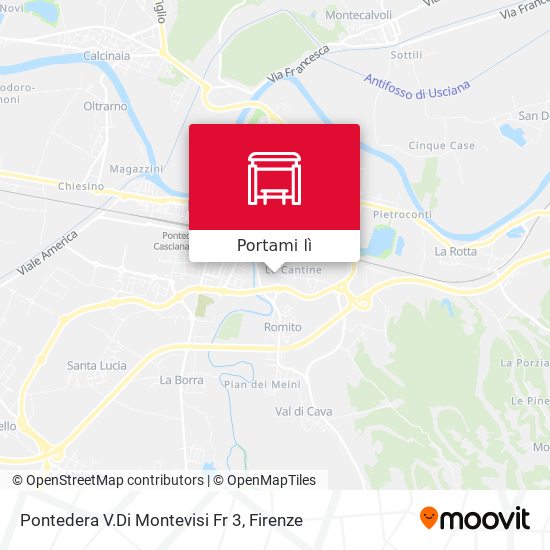 Mappa Pontedera V.Di Montevisi Fr 3