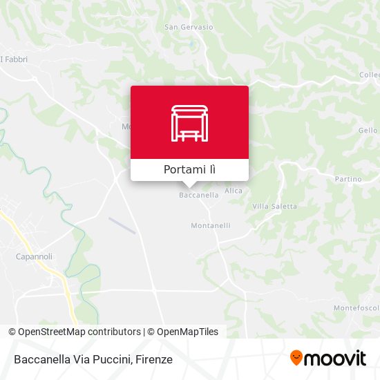 Mappa Baccanella Via Puccini