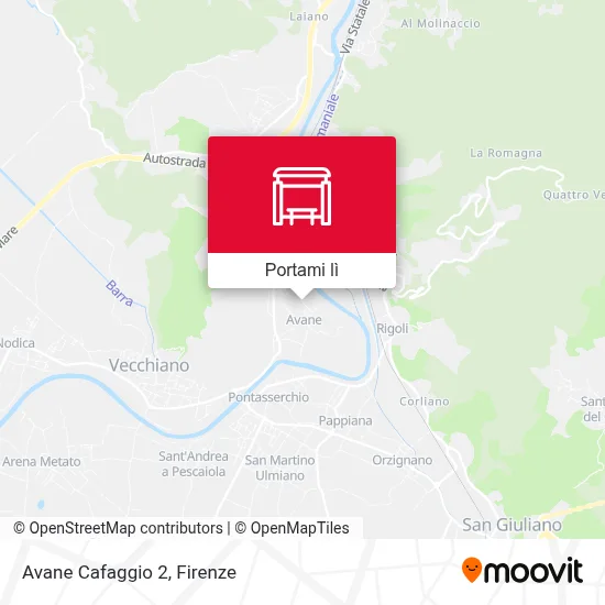 Mappa Avane Cafaggio 2