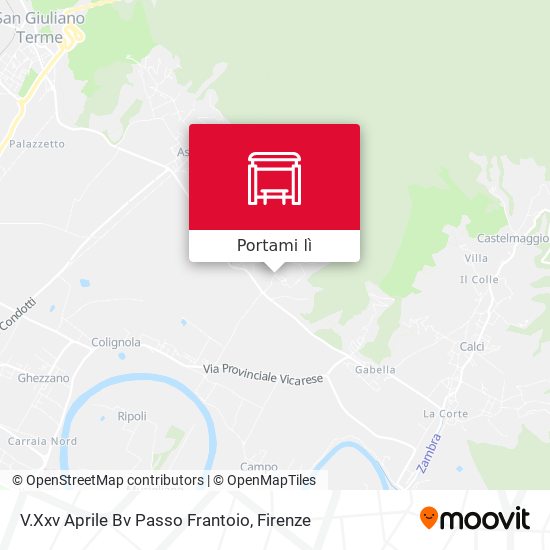 Mappa V.Xxv Aprile Bv Passo Frantoio