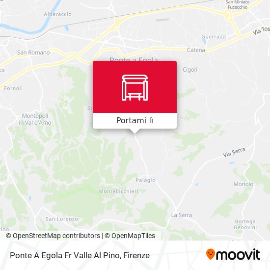 Mappa Ponte A Egola Fr Valle Al Pino