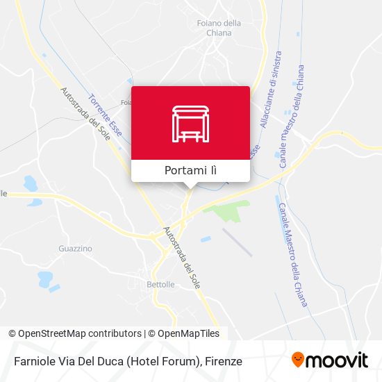 Mappa Farniole Via Del Duca (Hotel Forum)