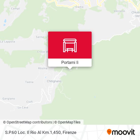 Mappa S.P.60 Loc. Il Rio Al Km.1,450