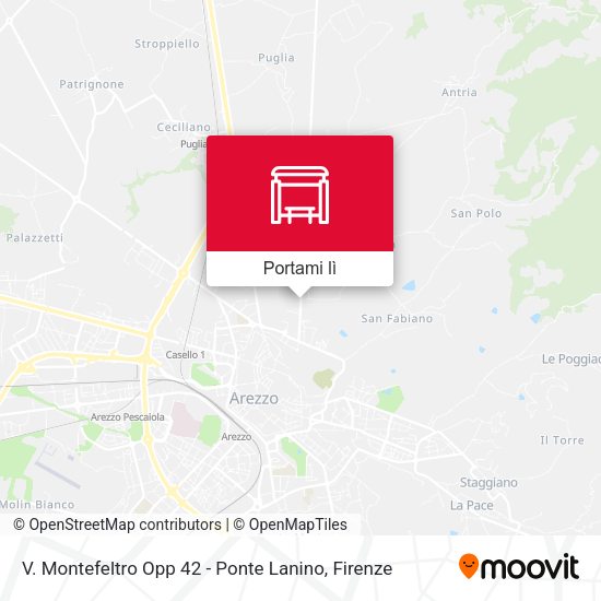Mappa V. Montefeltro Opp 42 - Ponte Lanino
