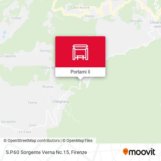 Mappa S.P.60 Sorgente Verna Nc.15