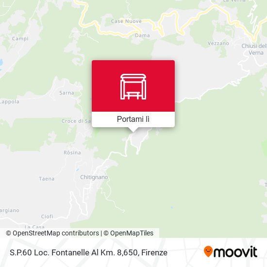 Mappa S.P.60 Loc. Fontanelle Al Km. 8,650