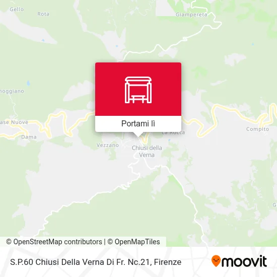 Mappa S.P.60 Chiusi Della Verna Di Fr. Nc.21