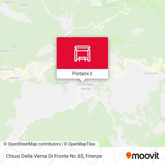Mappa Chiusi Della Verna Di Fronte Nc.65