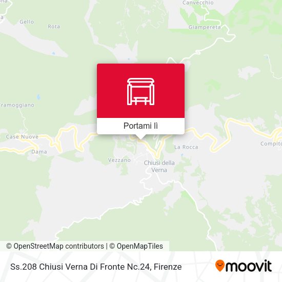 Mappa Ss.208 Chiusi Verna Di Fronte Nc.24
