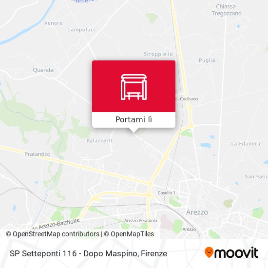 Mappa SP Setteponti 116 - Dopo Maspino