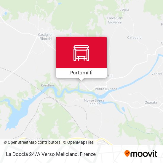 Mappa La Doccia 24/A Verso Meliciano