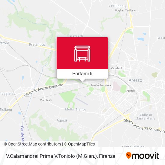 Mappa V.Calamandrei Prima V.Toniolo (M.Gian.)