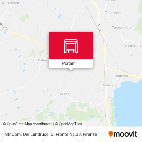 Mappa Str.Com. Dei Landrucci Di Fronte Nc.33