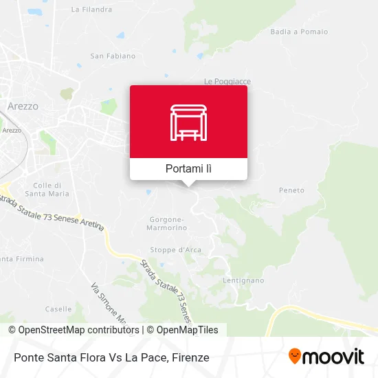 Mappa Ponte Santa Flora Vs La Pace
