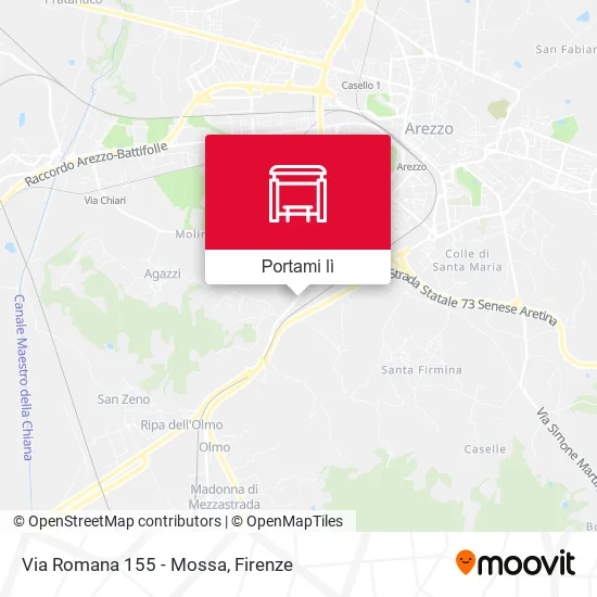 Mappa Via Romana 155 - Mossa