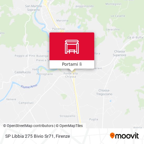 Mappa SP Libbia 275 Bivio Sr71