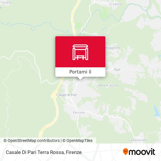 Mappa Casale Di Pari Terra Rossa