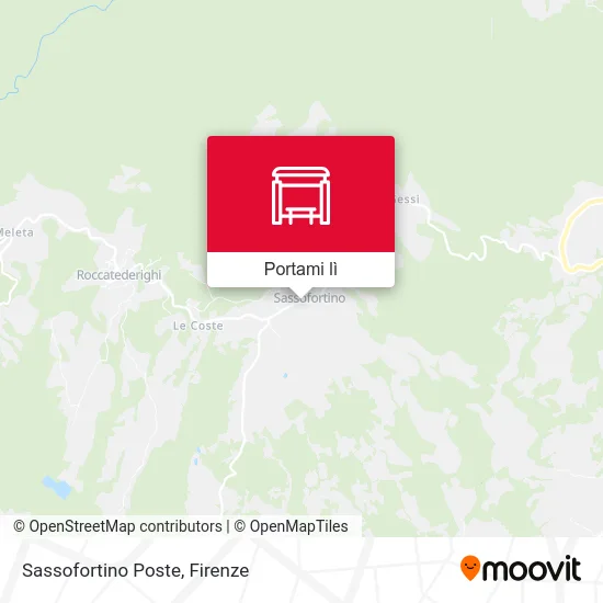 Mappa Sassofortino Poste