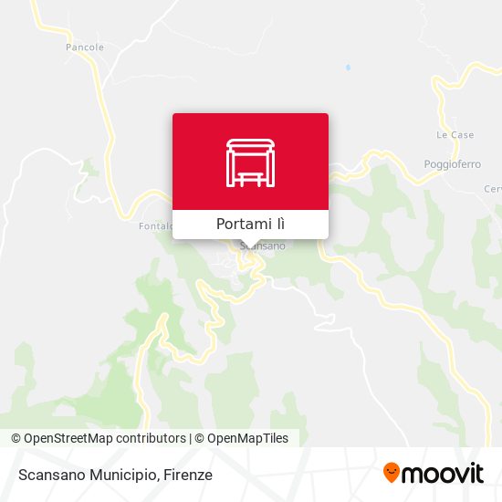 Mappa Scansano Municipio