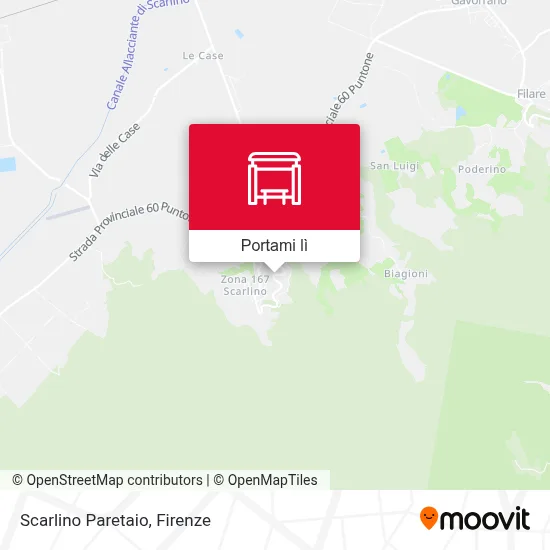 Mappa Scarlino Paretaio