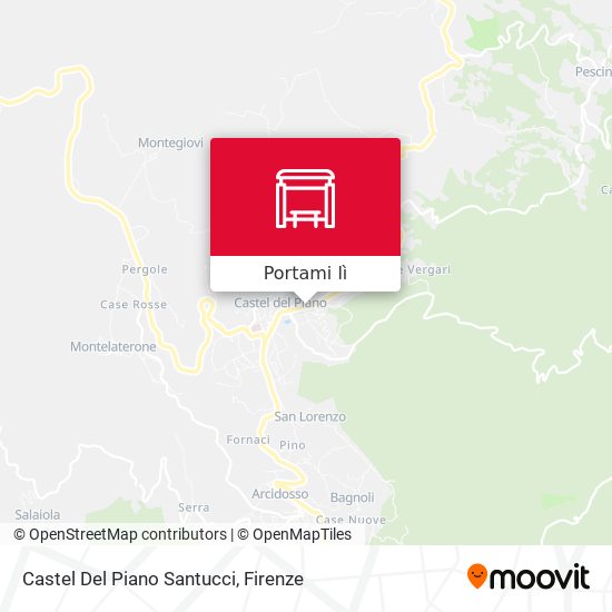 Mappa Castel Del Piano Santucci