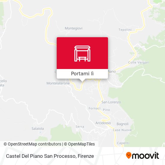 Mappa Castel Del Piano San Processo