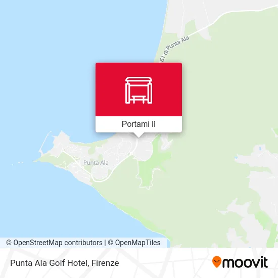 Mappa Punta Ala Golf Hotel