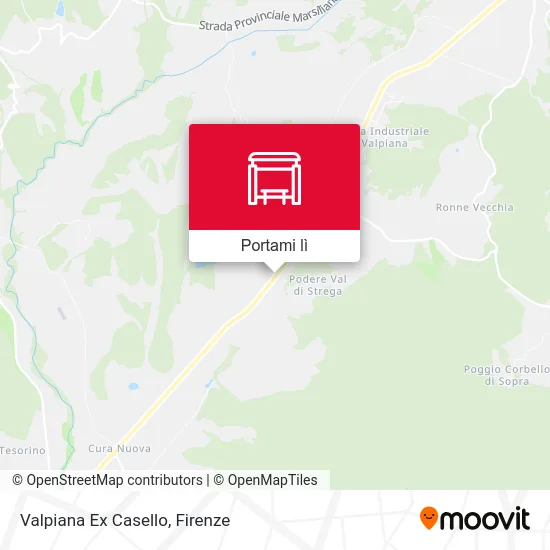 Mappa Valpiana Ex Casello