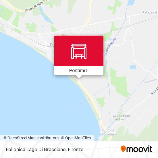 Mappa Follonica Lago Di Bracciano