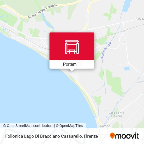 Mappa Follonica Lago Di Bracciano Cassarello