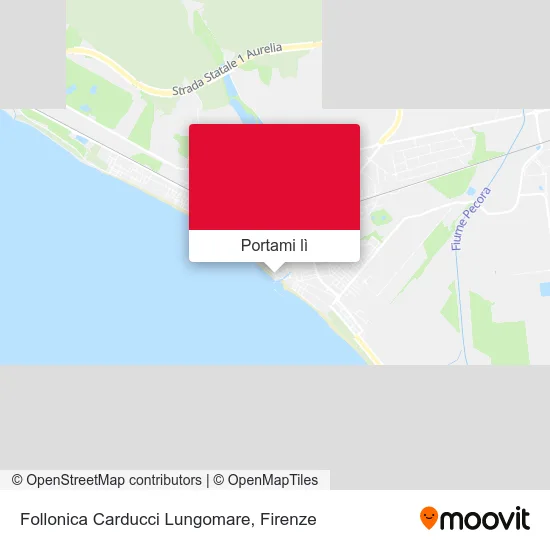 Mappa Follonica Carducci Lungomare