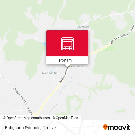 Mappa Batignano Svincolo